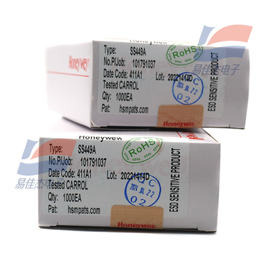 SS449A কমপ্যাক্ট 12V ইউনিপোলার হল ইফেক্ট সেন্সর -40.C ন্যূনতম অপারেটিং তাপমাত্রা সহ