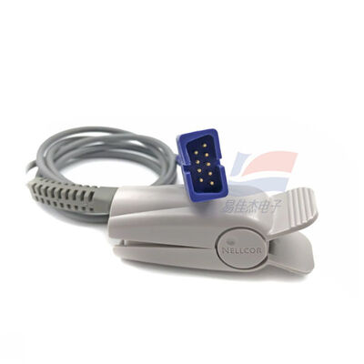 YJJ DS100A DS-100A 9-পিন প্রাপ্তবয়স্ক আঙুল ক্লিপ রক্ত অক্সিজেন প্রোব পুনরায় ব্যবহারযোগ্য ক্লিপ-টাইপ প্রাপ্তবয়স্ক রক্ত অক্সিজেন সেন্সর